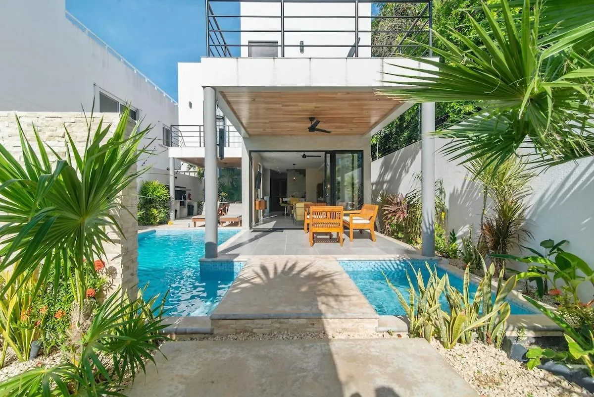 Tulum Private Villa Karol For10-Bbq-5 Beds-Pool-Parking